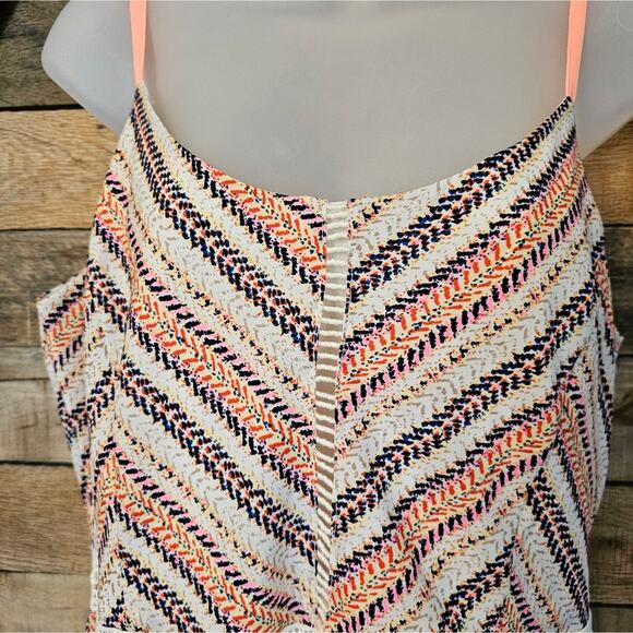Miss Me women's colorful chevron tank summer day dress w/eyelet detail size L - Picture 4 of 12
